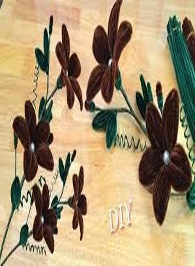 Velme Craft 100Pc Pipe Cleaners Craft Set | Chenille Stem Fuzzy Sticks DIY Craft Supplies for Art Projects Activities, Decorations, Flower Making, Modeling & Sculpting (Maroon) - Image 3